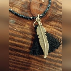 Dainty fire polished crystal necklace